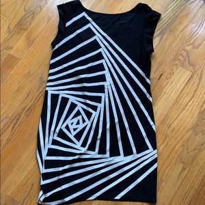BCBG Black and White Mini Dress